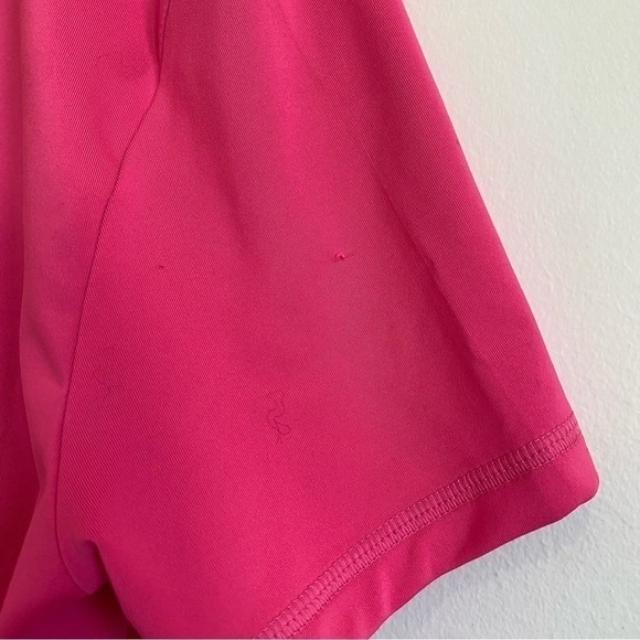 ADIDAS Women Athletic Gym Workout Logo T-Shirt • Hot Bright Pink • S Small - Picture 4 of 6